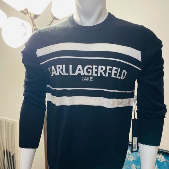 Karl Lagerfeld Sweater Men Black Size M - Picture 3 of 10